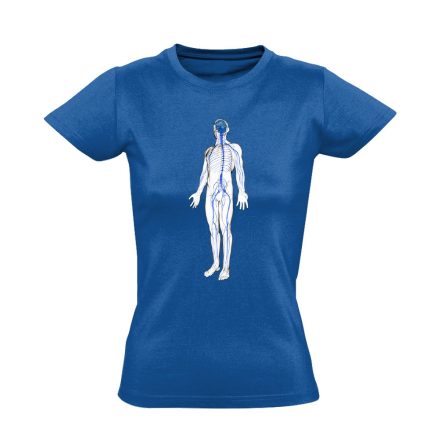 IdegÁllapot neurológiai női póló (kék)