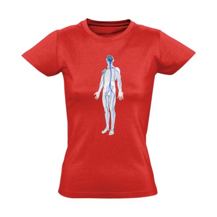 IdegÁllapot neurológiai női póló (piros)