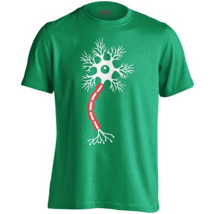 Idegsejt neurológiai férfi póló (zöld)
