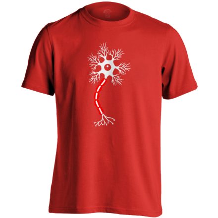 Idegsejt neurológiai férfi póló (piros)
