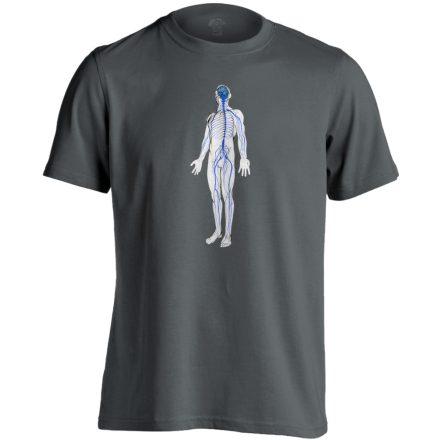 IdegÁllapot neurológiai férfi póló (szénszürke)
