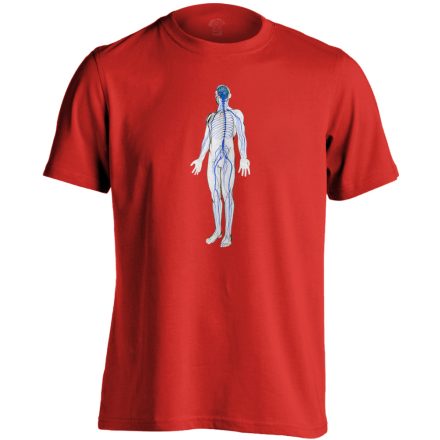 IdegÁllapot neurológiai férfi póló (piros)