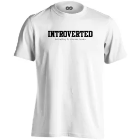 Introverted könyves férfi póló (fehér)