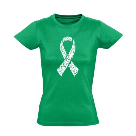 A remény szalagja onkológiai női póló (zöld)