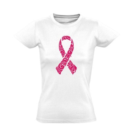 A remény szalagja onkológiai női póló (fehér)