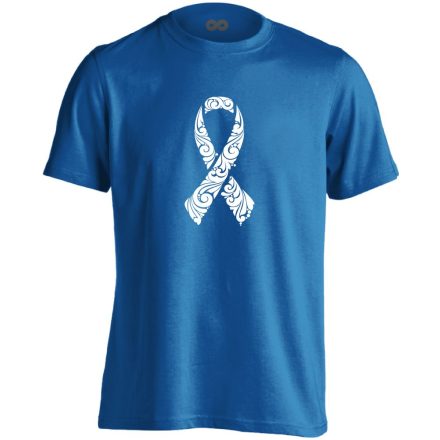 A remény szalagja onkológiai férfi póló (kék)