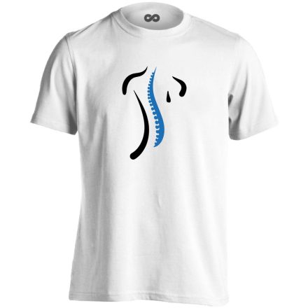 S-Modell ortopédiai férfi póló (fehér)