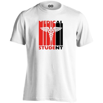 Medical Student orvostanhallgató férfi póló (fehér)