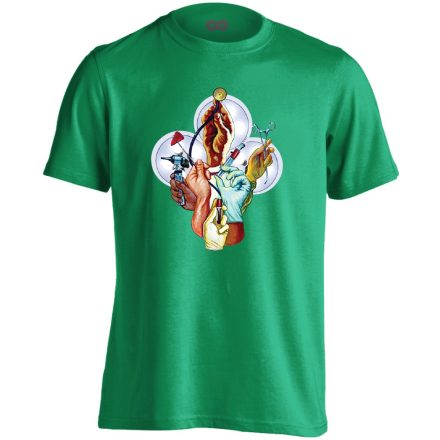 KÉZülődés orvostanhallgató férfi póló (zöld)