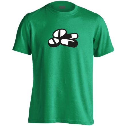 Pirula és Bogyó gyógyszerész/patikus férfi póló (zöld)