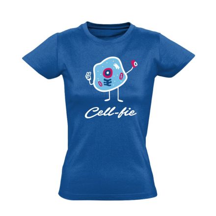 Cell-fie patológiai női póló (kék)