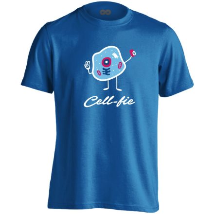 Cell-fie patológiai férfi póló (kék)