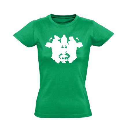 Rorschach pszichiátriai női póló (zöld)