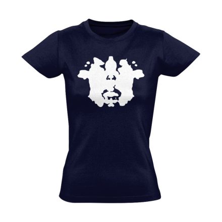 Rorschach pszichiátriai női póló (tengerészkék)
