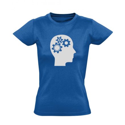 AgyVáltó pszichiátriai női póló (kék)