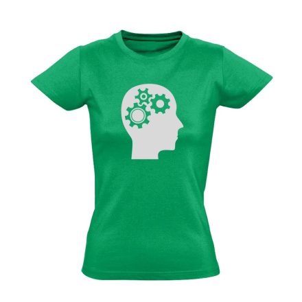 AgyVáltó pszichiátriai női póló (zöld)
