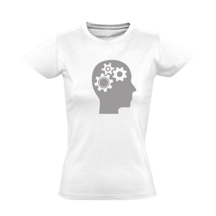 AgyVáltó pszichiátriai női póló (fehér)