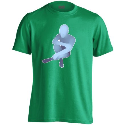 Borongós pszichiátriai férfi póló (zöld)