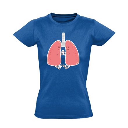 LebenyBarátok pulmonológiai női póló (kék)