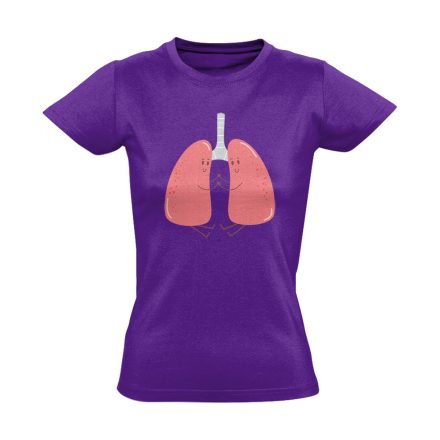 LebenyBarátok pulmonológiai női póló (lila)