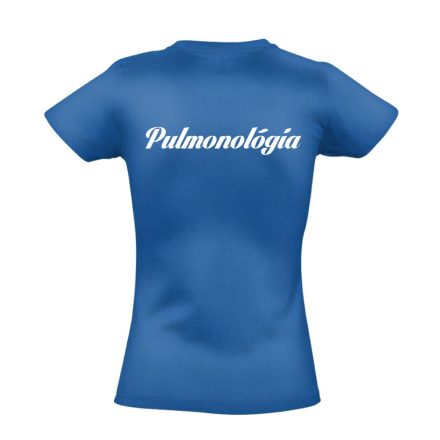 Pulmonológia női póló (kék)