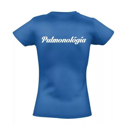 Pulmonológia női póló (kék) akciós póló - S