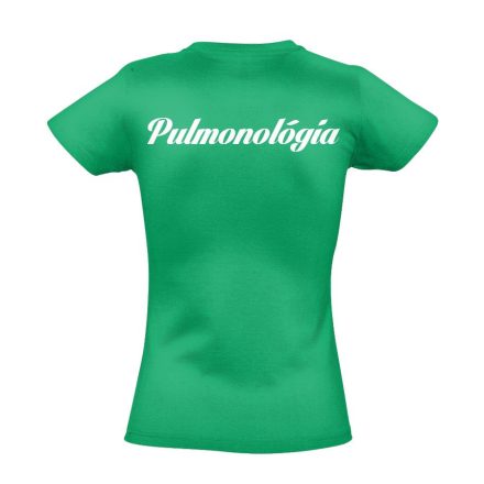 Pulmonológia női póló (zöld)