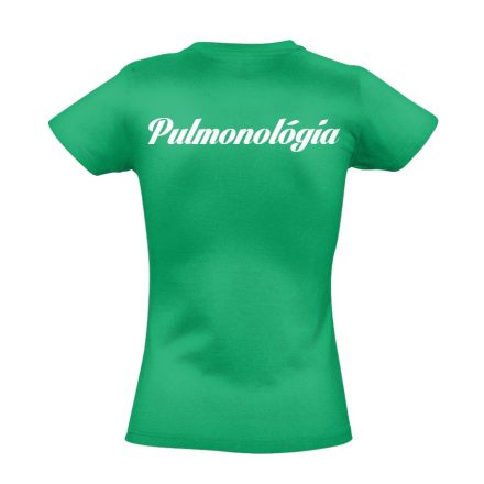 Pulmonológia női póló (zöld)