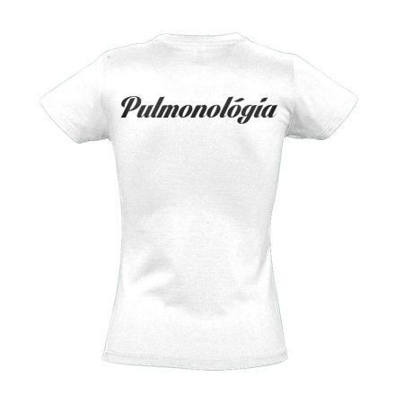Pulmonológia női póló (fehér)