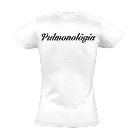 Pulmonológia női póló (fehér)
