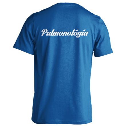 Pulmonológia férfi póló (kék)