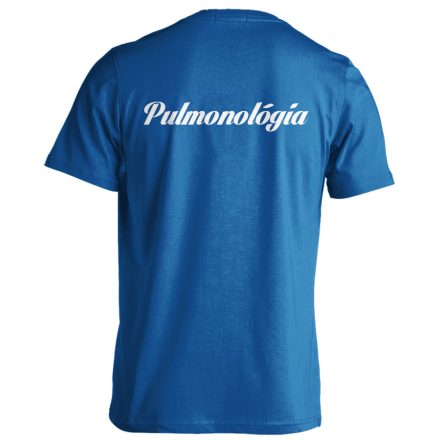 Pulmonológia férfi póló (kék)