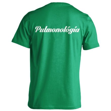 Pulmonológia férfi póló (zöld)