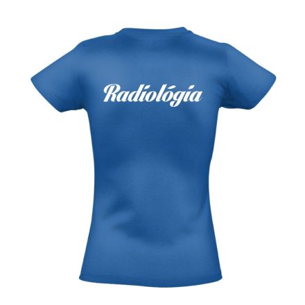 Radiológia női póló (kék)