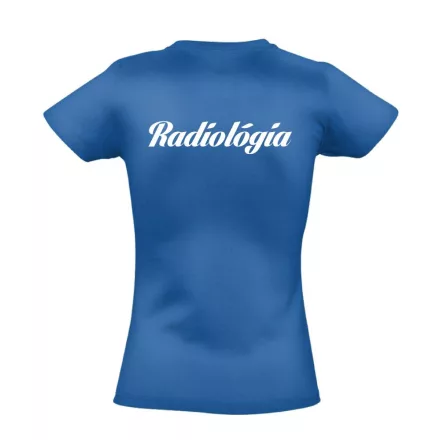 Radiológia női póló (kék)