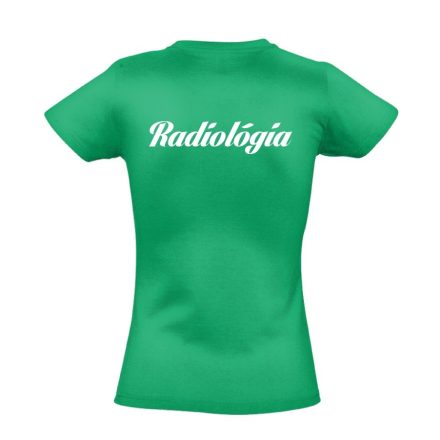 Radiológia női póló (zöld)