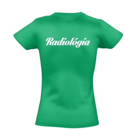 Radiológia női póló (zöld)