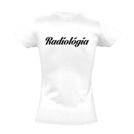 Radiológia női póló (fehér)