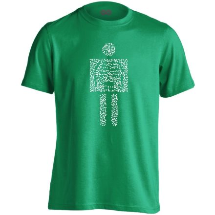 Pointilista radiológiai férfi póló (zöld)