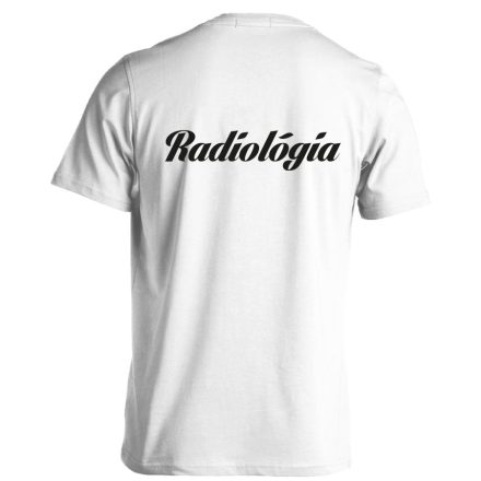 Radiológia férfi póló (fehér)