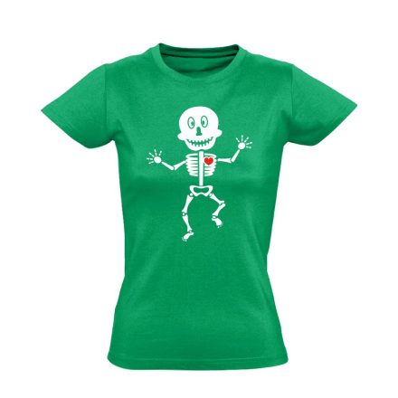 Csonti-boogie röntgenes női póló (zöld)