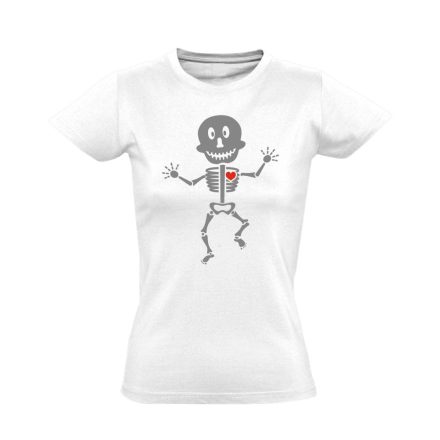 Csonti-boogie röntgenes női póló (fehér)