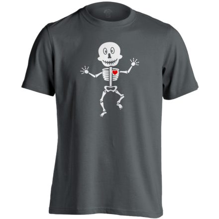 Csonti-boogie röntgenes férfi póló (szénszürke)
