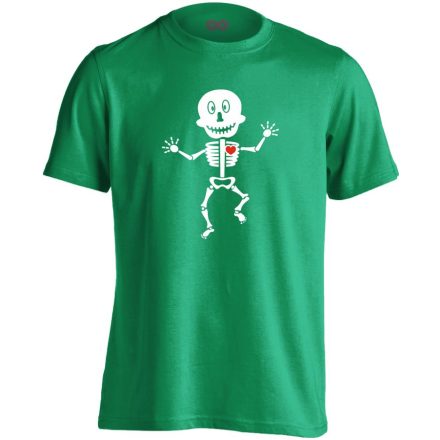 Csonti-boogie röntgenes férfi póló (zöld)