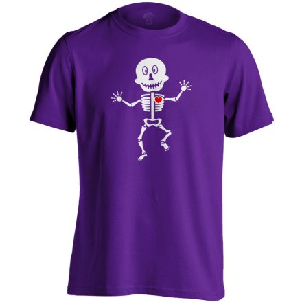 Csonti-boogie röntgenes férfi póló (lila)