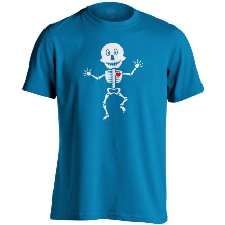 Csonti-boogie röntgenes férfi póló (zafírkék)
