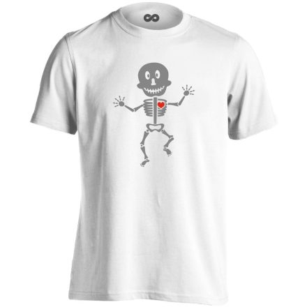 Csonti-boogie röntgenes férfi póló (fehér)