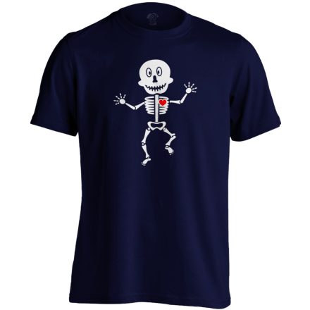 Csonti-boogie röntgenes férfi póló (tengerészkék)