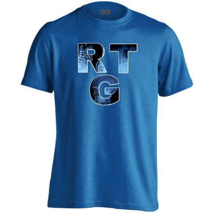RTG röntgenes férfi póló (kék)