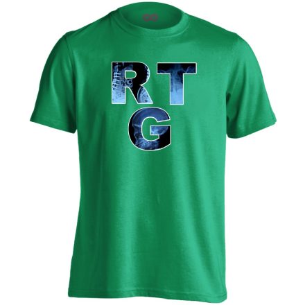 RTG röntgenes férfi póló (zöld)